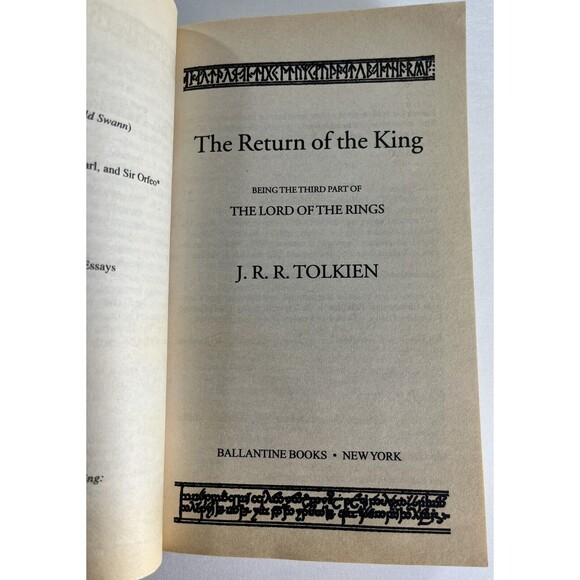 The Lord of the Rings: The Return of the King by J.R.R. Tolkien Paperback - Picture 7 of 8